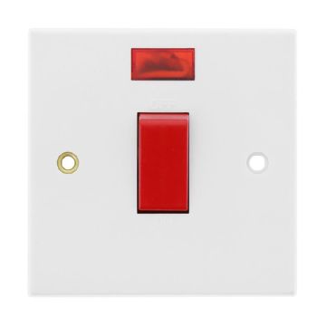 Cooker Switch Socket C/W Neon JF789 