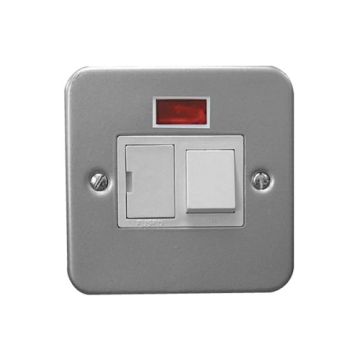 1 Gang Grey Metal Fused Switch JF496GY