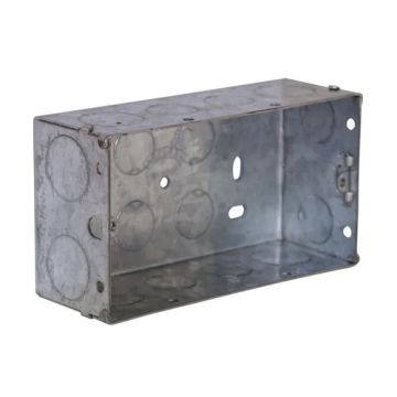 X/Deep 2 Gang Metal Box 47mm PPJ117D 