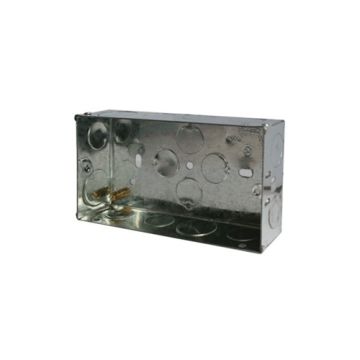 2 Gang Metal Box Deep 35mm JF104 