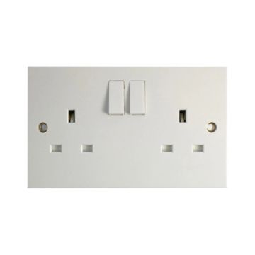 2 Gang Switched Socket