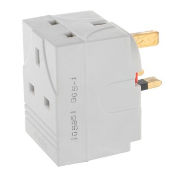 13 Amp 3 Way Adaptor PPJ021X 