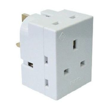 MDT 3 Way Mains Adaptor Fused WWP1330 