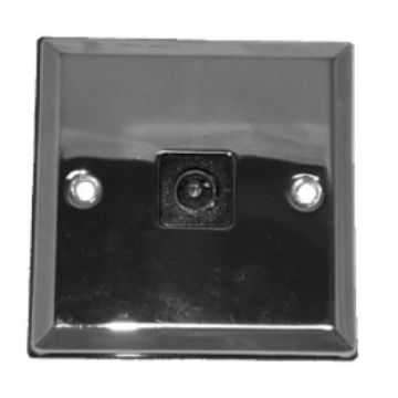 MDT Chrome Single Tv Aerial Socket