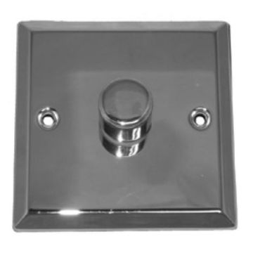 MDT Chrome 1 Gang 1 Way Dimmer Switch