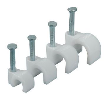 MDT 4 x 5mm Cable Clips White (20 pack)