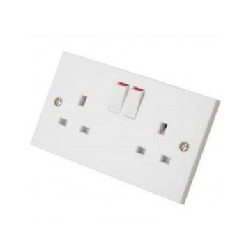 Switched Socket 2 Gang 