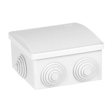 Jegs Weatherproof Junction Box 80mm x 80mm x 40mm Square